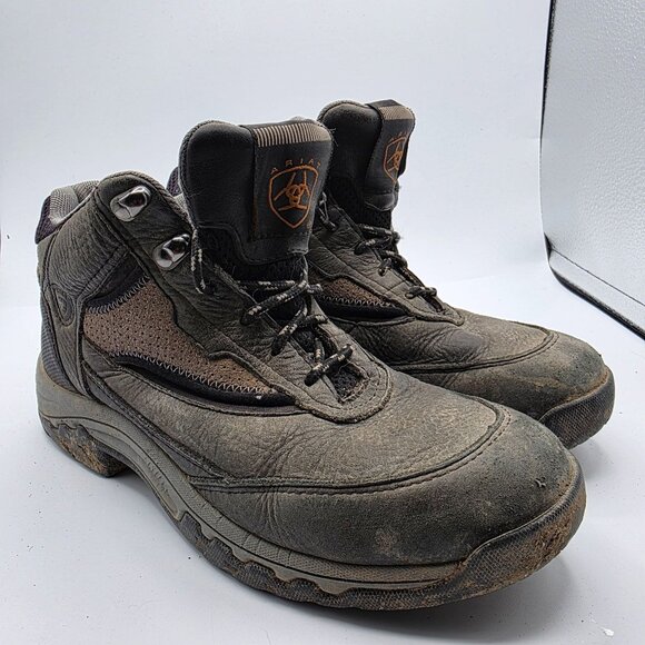 Ariat ATS Technology Womens Size 7 B Gray Boots Work Outdoors Casual Walking - Picture 1 of 13